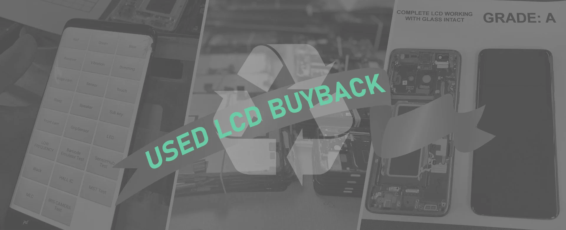 Soluções de recompra de LCD usadas