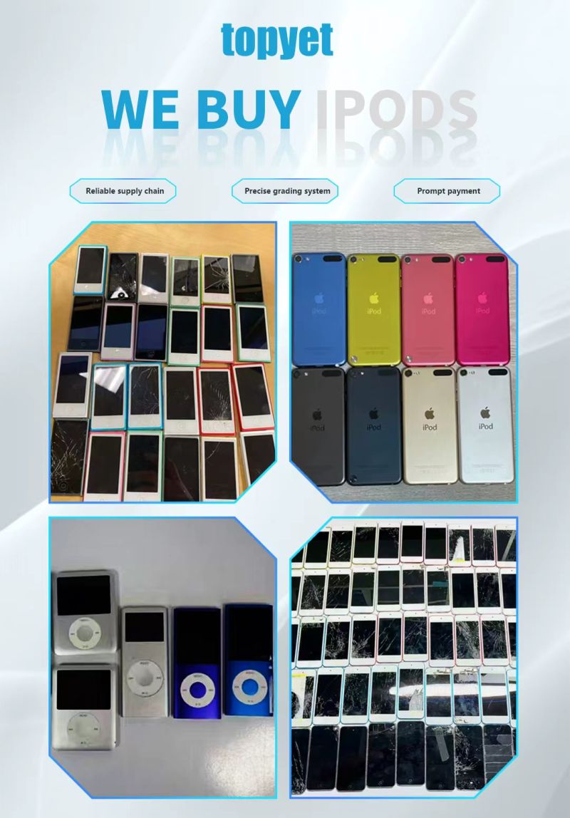 Serviços de reciclagem e recompra de iPod em massa