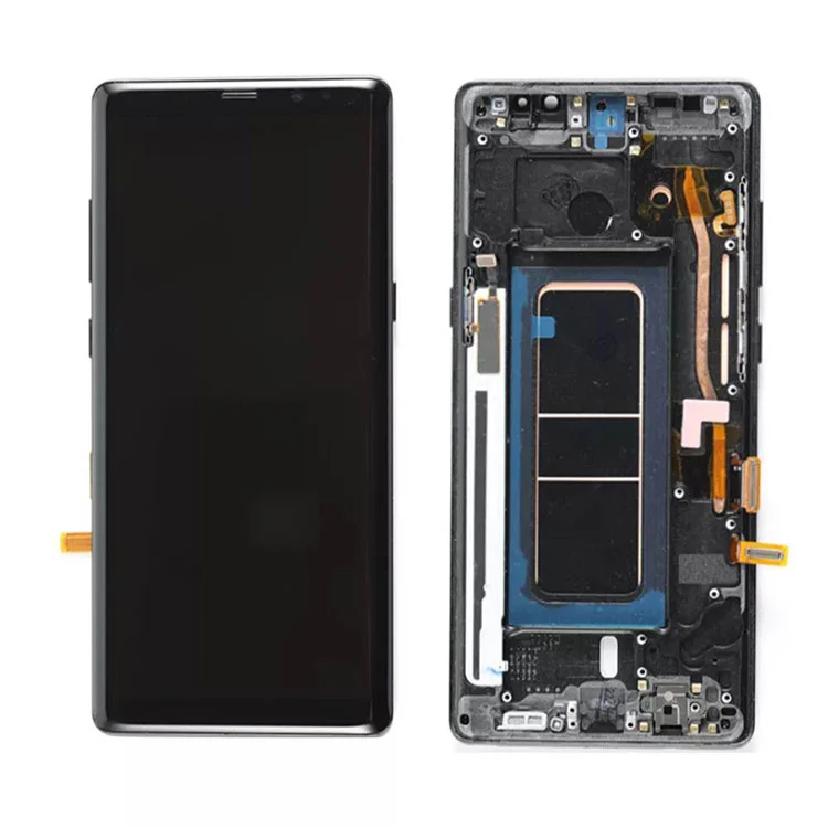 Para Samsung Galaxy Note 8 LCD OLED Digitalizador de tela Digitalizador com quadro