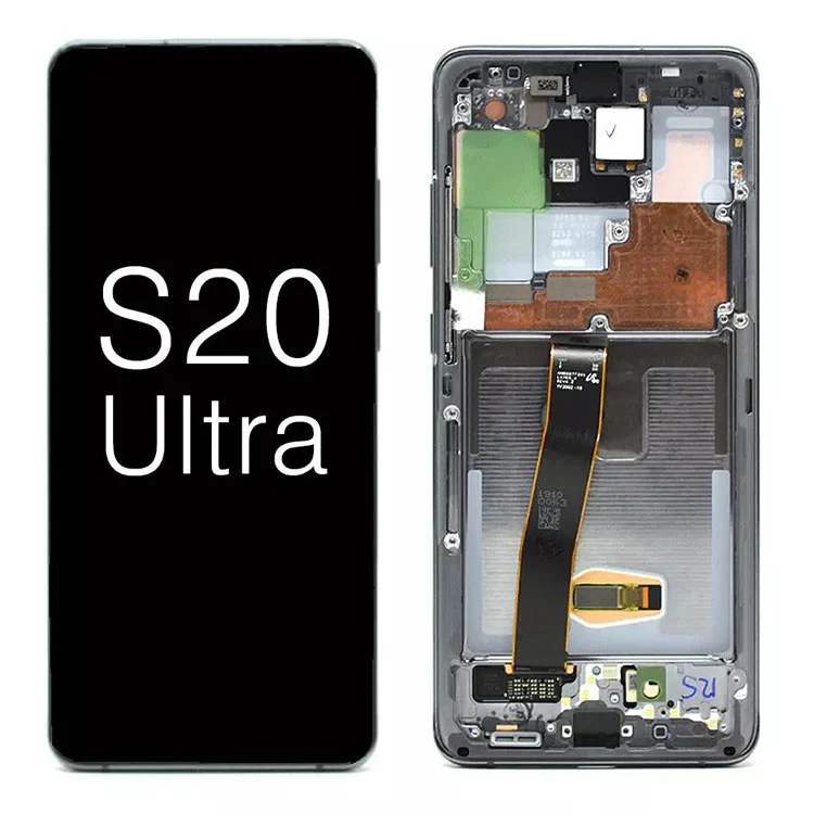 Para Samsung Galaxy S20 Ultra G988 5G OLED Display LCD Substituição da tela de toque LCD
